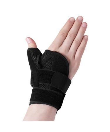 Thumb Wrist Support Brace Breathable Wrist Braces Splint with Adjustable Straps for Arthritis Tendonitis Sprained Comfortable Reversible Wrist Stabilizer for Carpal Tunnel Thumb Joint Pain Relief
