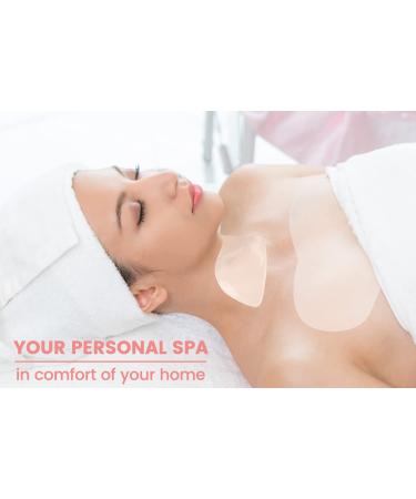 Chest Wrinkle Pads Set - Silicone Decollete & Neck Pads for Anti-Aging Treatment - Reusable Wrinkle Patches - Transparent - 3 Pack - Buy Online on GoSupps.com