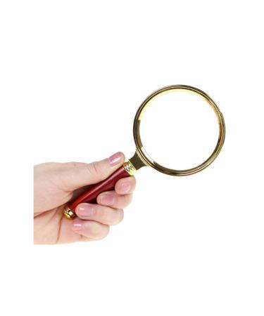 10X Glass HD Lens Redwood Handle Large Handheld Magnifier for Kids Jewellers Reading Newspaper Books Elderly The Best Gift Loupe Made in China