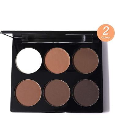 Three-dimensional brightening six-color repair powder high-gloss shadow repair powder nose shadow silhouette high nose bridge. (2#) - Buy Online on GoSupps.com