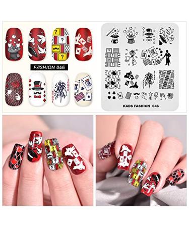 5-Piece Nail Art Stamping Plates Set - Ballet Magic Comic Patterns for DIY Manicure | Nail Design Transfer Tools - Buy Online on GoSupps.com