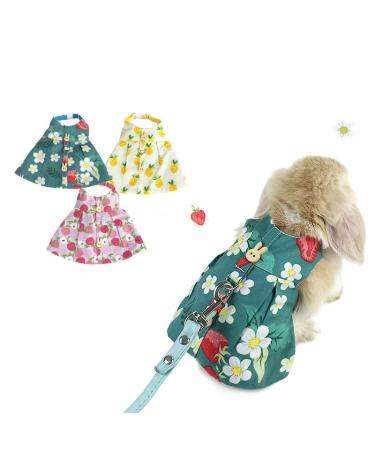 Turnip Valley Pet Rabbit Clothes Small Rabbit Rabbit hollandaise Pig Rabbit Drawstring Christmas Dress Clothes Drawstring (S)