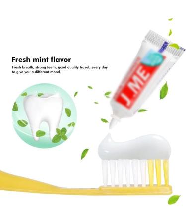 Disposable Hotel Toothbrush Set - 50pcs Portable Travel Brushes with Toothpaste Kit for Perfect Teeth Cleaning | Ideal for Hotels - Buy Online on GoSupps.com