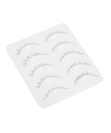 Beavorty 5 Pairs curling false eyelashes strip lashes fake eyelashes fake lashes makeup lashes costume eye lashes no 5d false makeup tools Stage Eyelashes Miss Adhesive chemical fiber girl