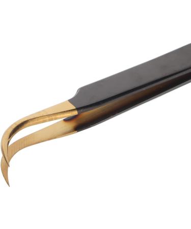 Premium Stainless Steel Curved Eyelash Extension Tweezers for Beauty Salons | Precision Tools for Perfect Lash Application - Buy Online on GoSupps.com