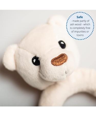 Whisbear Eco Bear Baby Teether - Natural Wooden Teething Aid for Babies | Safe & Eco-Friendly Teething Solution - Buy Online on GoSupps.com