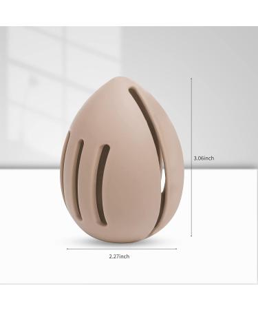 Beauty Blender Holder | Travel-Friendly Make-up Sponge Case | Khaki Color - Buy Online on GoSupps.com