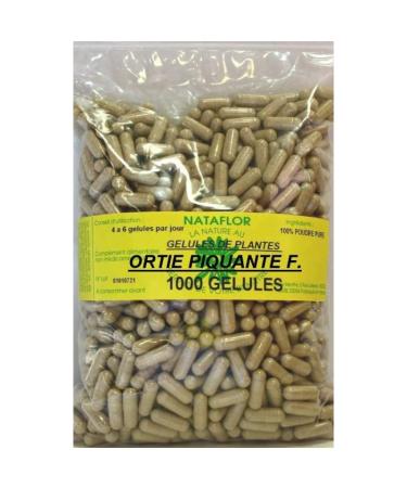 NETTLE LEAF STICKING CAPSULES 210 mg 1000 CAPSULES, Multicolored