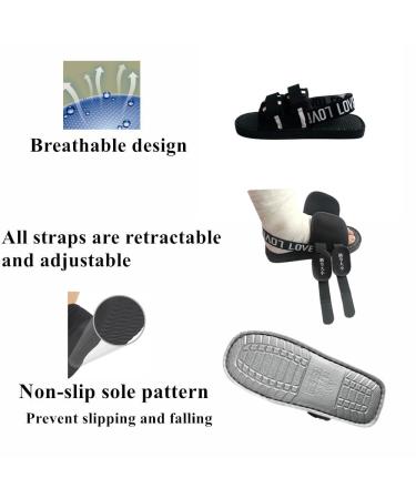 Post Op Shoe with Waterproof Cast Cover - Adjustable Unisex 2-in-1 Design Black Medium - Buy Online on GoSupps.com