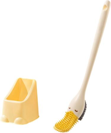 Innovative Duckbill Toilet Cleaning Tool Clean Difficult Corner Eliminate Comfortable Grip Handle Home Office Household Cleaning Tool Yellow - Buy Online on GoSupps.com