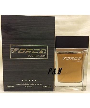 FORCE POUR HOMME BY SILK AVENUE PARIS COLOGNE FOR MEN 3.3 OZ / 100 ML EAU DE TOILETTE SPRAY