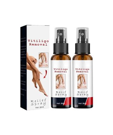 QIMIAN Vitiligo Removal Relief Spray Vitiligo Treatment Spray Vitiligo Skin Repair Spray Vitiligo Care Spray for Skin Care Reduces White Spots on Skin (Size : 2Count (Pack of 2)) 1 Count (Pack of 1)