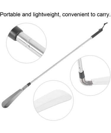 Long Handled Shoe Horn (16.3 Inch) - Metal Shoehorn for Men, Women, Kids - Extended Reach Assist for Seniors, Disabled - Dressing Aid, Sock Remover - Buy Online on GoSupps.com