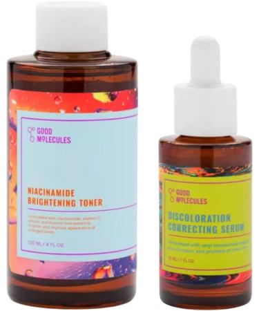 Good Molecules Blemish Scar & Discoloration Duo - Niacinamide Brightening Toner & Correcting Serum Set - Buy Online on GoSupps.com