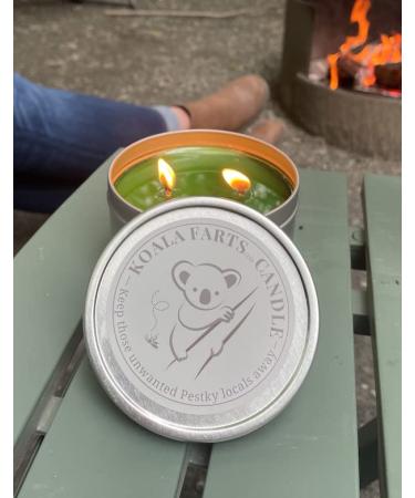 Koala Farts Lemon Eucalyptus Camping Candle 16oz