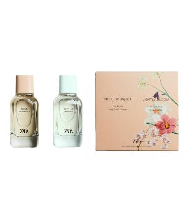 Zara Lightly Bloom + Nude Bouquet Perfume for Women EDP Eau De Parfum 2x 100 ML (3.4 FL. OZ) - Buy Online on GoSupps.com
