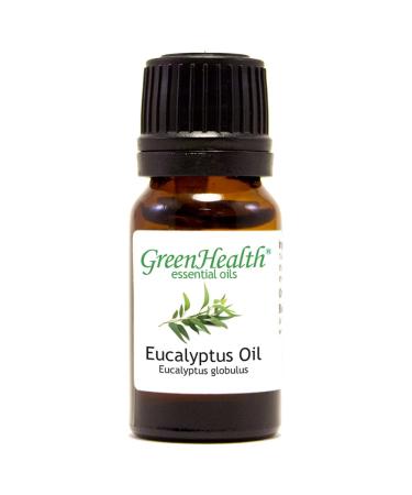 Eucalyptus Globulus 1/3 fl oz (10 ml) Glass Bottle 100% Pure Essential Oil GreenHealth - Buy Online on GoSupps.com