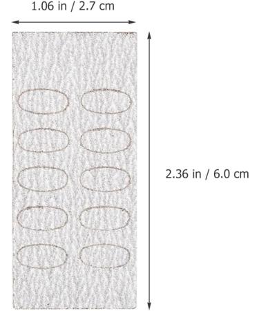 Housoutil Nail Pusher Self Sticker Sandpaper 10 Sheets Flake File Trimming Nails Pre Polishing Sandpaper Coarse and Fine Sand Nail Files Buffers Nail Discs Pads for Beginners - Buy Online on GoSupps.com