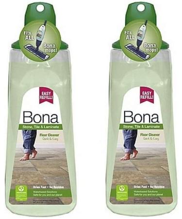 Bona Stone Tile and Laminate Floor Cleaner Cartridge - 34 oz, Pack of 2 - Buy Online on GoSupps.com