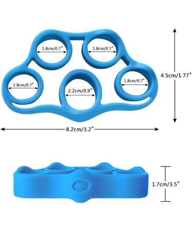 Cortney Finger Trainer Set - 3 Pieces | Strengthening Bands for Forearms & Fingers | Muscle Training Stress Relief & Injury Recovery Tools - Buy Online on GoSupps.com