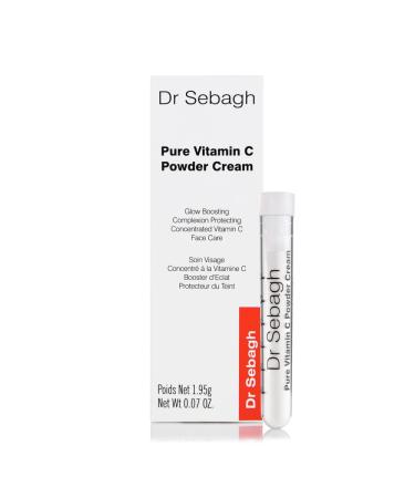 Dr Sebagh - Vitamin C Powder Cream CLINICALLY PROVEN RADIANCE - Vitamin C Cream for Face - Glow Boosting Skincare - Vitamin C Cream for Dark Spots Eye Face & Acne - (0.07 Oz 1 Pack)