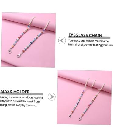 Frcolor 2-Piece Mask & Glasses Chain Set - Premium Drip Protection Kids & Adults Versatile Strap for Masks & Glasses - Buy Online on GoSupps.com