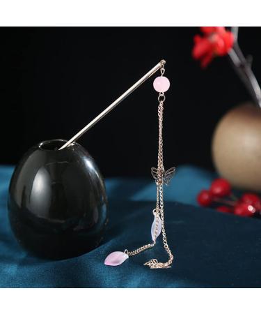 URFEDA Long Tassel Hair Stick Chinese Flower Hair Sticks Shiny Rhinestone Vintage Hair Sticks Metal Fashion Chinese Hair Stick Hair Accessories for Decorative Hair Solid Hairstyle for Women Girls - Buy Online on GoSupps.com
