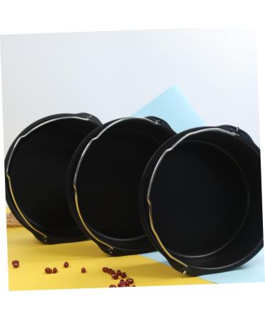 Zerodeko Griddle Airfryer Oven Baking Basket Kitchen Supplies Air Fryer Oven Frying Pot Frying Pan Tool Fried 17.2*15CM Black - Buy Online on GoSupps.com