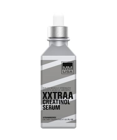 MMUSA XXTRAA Muscle Builder Creatine Serum- Fast Surging Power for Bodybuilders. 100% Absorption, Boosts ATP Levels Fast. Fuels Muscle Growth Before & After Workouts. No Water Weight Gain or Loading. Strawberry