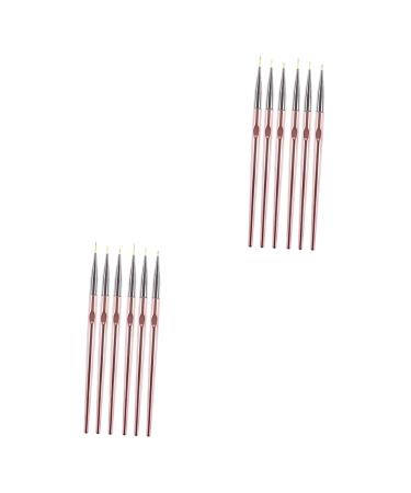 POPETPOP 4 Sets Poly Extension Gel Brush Adult Tiger Ears Headband Nail Art Tips Builder Brush Star Room Decor Japanese-style Nail Design Nylon Brush Pen Nail Art Pen Pull Pen