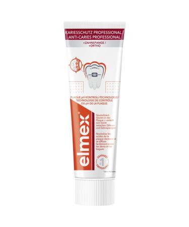 elmex Toothpaste Caries Protection for Braces | 75ml | Best for Ages 8-18 | International Shipping - Buy Online on GoSupps.com