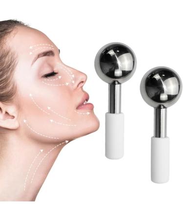 Face Ice Ball Stainless Steel Facial Massage Roller - 2pcs Facial Ice Massager for Beauty & Skincare - Buy Online on GoSupps.com