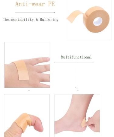 Hand Foot Care Protector Tape Roll - Elastic Wear-Resistant Heel Sticker - Multi-Purpose Wrap for Feet, Toes, Fingers, Wrists, Arms, Knees - Anti-Slip High Heel Protection - 2 PCS - Buy Online on GoSupps.com