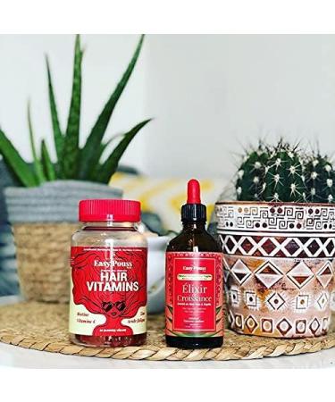 EASY POUSS | Hair Vitamins | Boosts your Hair | Strengthens and Stimulates Hair Growth | Beautifies your Skin and Nails | Made in France | Vegan | 60 Gummies - Buy Online on GoSupps.com