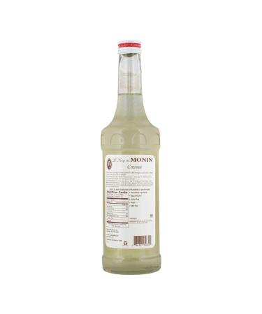 Monin Coconut Syrup - Creamy Tropical Coffee & Cocktail Drink Mix - 750ml (25.4 Fl Oz) - Gluten-Free & Non-GMO - Buy Online on GoSupps.com
