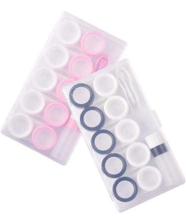 Buy Solustrie 10-Slot Colored Contact Lens Storage Box - Travel Case & Organizer | Durable PP White Macaron Design - Buy Online on GoSupps.com