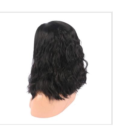 Buy BGHJUE African Wig | Black Short Lace Front Human Hair Wig - Pre Plucked Brazilian Straight with Baby Hair - Buy Online on GoSupps.com