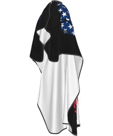 USA Nicaragua Flag Barber Cape - Waterproof Hair Cutting Cape for Professionals & Home Use | 55"x66" Adjustable Salon Apron - Buy Online on GoSupps.com