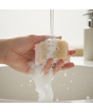 Organic Rice Bran Soap with Natural Loofah - 110g - Exfoliating & Brightening Body Scrub for Glowing Skin - Handmade Vegan Soap for Dark Spots - All Skin Types - PACK OF 2 - Buy Online on GoSupps.com