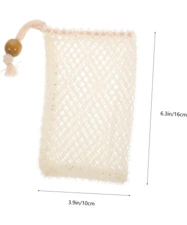 Healeved 3pcs Soap Bath Bag Sack Exfoliator Bubble Foam Net Bar Soap Pouch Sponge Exfoliating Soaps Nylon - Buy Online on GoSupps.com