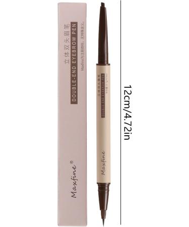 Eyebrow | Brow Enhancing - Sweat-Proof Waterproof Professional Dual-Ends Eyebrow Pencil with Fine Tip Shakven 03# Gray Black - Buy Online on GoSupps.com