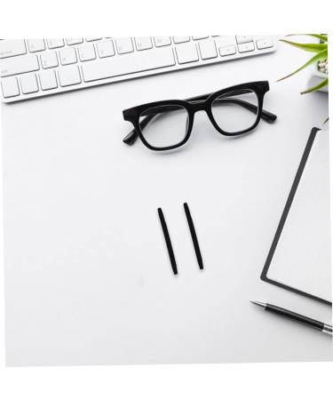 Lurrose 120 pcs Glasses Slippery Foot Cover - Slipproof Elastic Comfort Glass Holder & Earring Pebble Gel - Replaceable Black (4stk) - Ideal for Glasses Grip & Brake Pipe Use - Buy Online on GoSupps.com