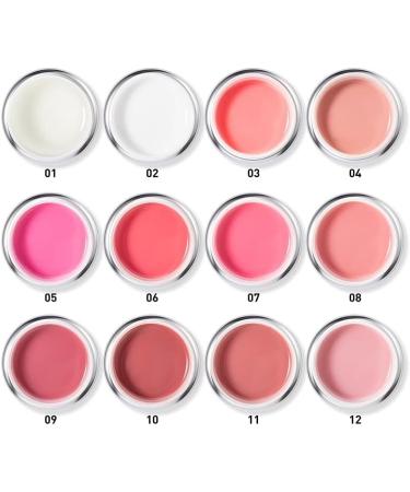 1pc Beautilux UV LED Hard Construction Nail Gel Soak Off Nails Pink UV Gel Polish Nail Art Builder Extension Gel 50g - (Color: 008 Style A) 008 / Style a - Buy Online on GoSupps.com