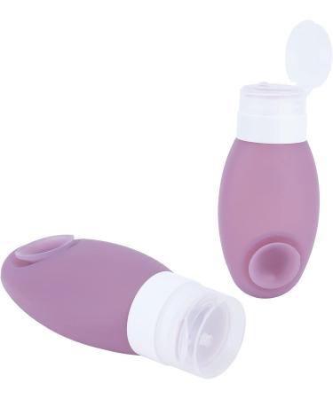 Convenient and Eco-Friendly Travel Container - Compact Silicone Bottle for Shower Gel Conditioner and More (Purple) - Buy Online on GoSupps.com