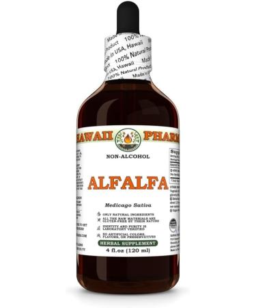 Hawaii Pharm Alfalfa Alcohol-Free Liquid Extract Alfalfa (Medicago Sativa) Sprouting Seed Glycerite Natural Herbal Supplement 2x4 oz 8 Fl Oz (Pack of 1) - Buy Online on GoSupps.com