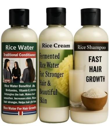 Ensemble de soins capillaires au riz. Shampooing au riz + eau de riz + cr me de riz) Parfait pour le traitement de la perte de cheveux + anti- ge c'est super puissant en ce moment dans les - Buy Online on GoSupps.com