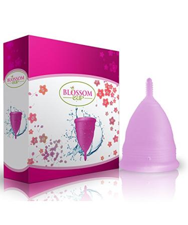 Blossom Menstrual Cup Say No to Tampons | Get Blossom Cups for Menstrual Days| Period Cup Reusable Menstrual Cup Silicone Cup (Small Menstrual Cup Purple)