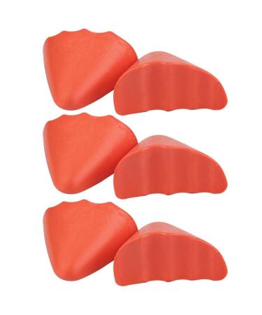 3 Pair Toe Inserts for Shoes Too Big Shoe Filler Insert Toe Cushion Fillers Make Shoes Fit Shoe Inserts for Women Men Half-Size Insoles for Loose Shoe Foam Toe Filler (Orange Round)