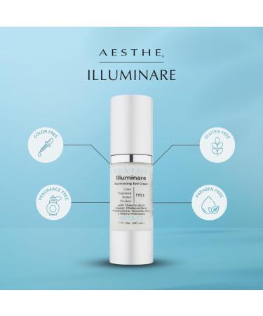 Buy Aesthe Illuminare Illuminating Eye Cream | Fragrance-Free Gluten-Free Skincare for Dark Circles & Puffiness - 1 fl oz - Buy Online on GoSupps.com