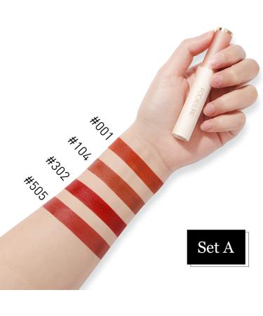 FOCALLURE 4-Piece Matte Lipstick Set | Velvety Liquid Lipstick Kit for Long-Lasting Waterproof Nude Lips | Ideal for Girls and Women - Buy Online on GoSupps.com